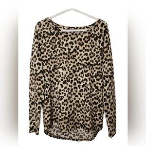 ❤️ EXPRESS WOMEN'S LONG SLEEVE LEOPARD PRINT BLOUSE SIZE SMALL❤️